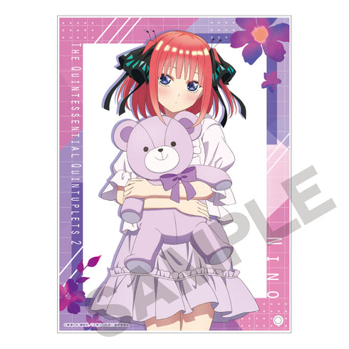 『五等分の花嫁∬』アクリルパネル 中野二乃 ぬいぐるみ抱っこ 立ち絵